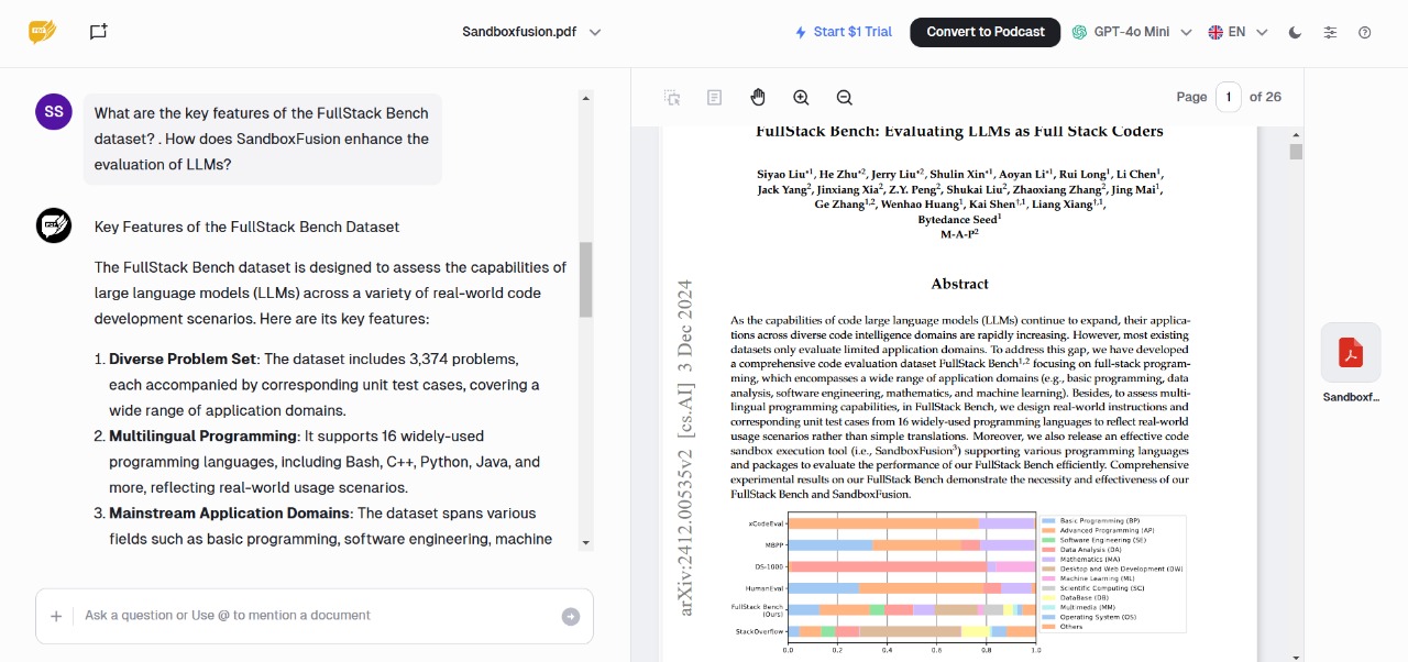 لوحة تحكم AskYourPDF