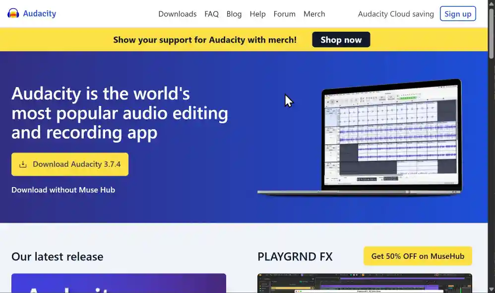 دليل أداة Audacity