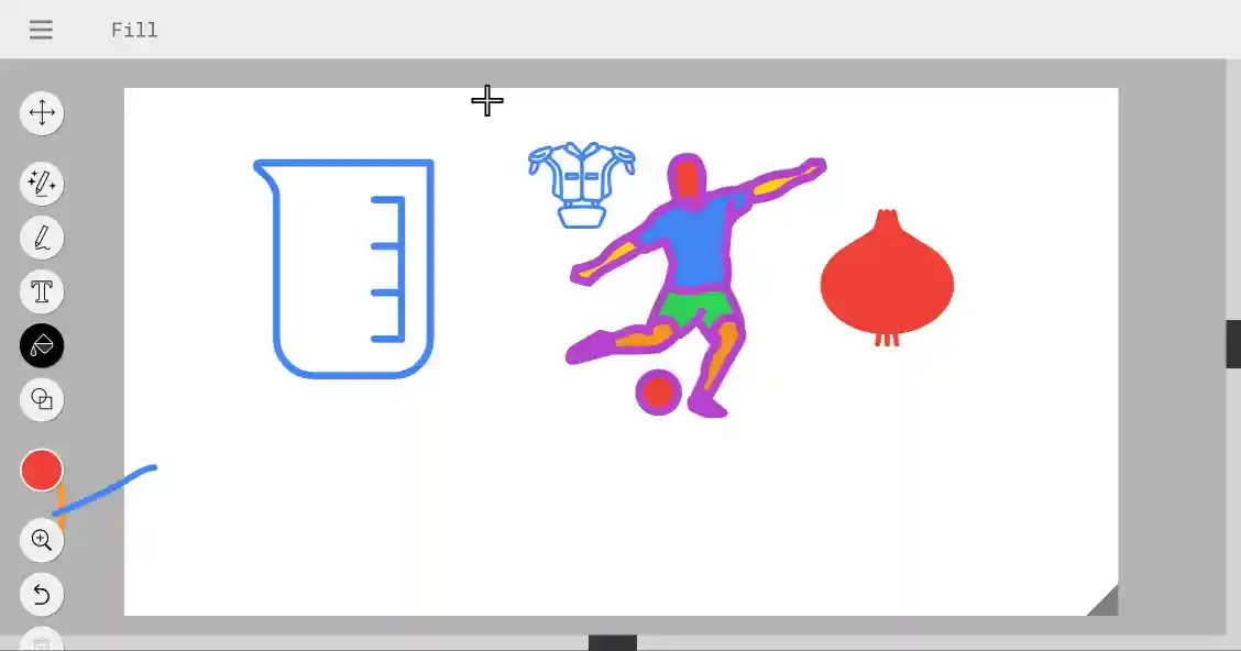 دمج الأشكال والنصوص لإنشاء شعار بسيط