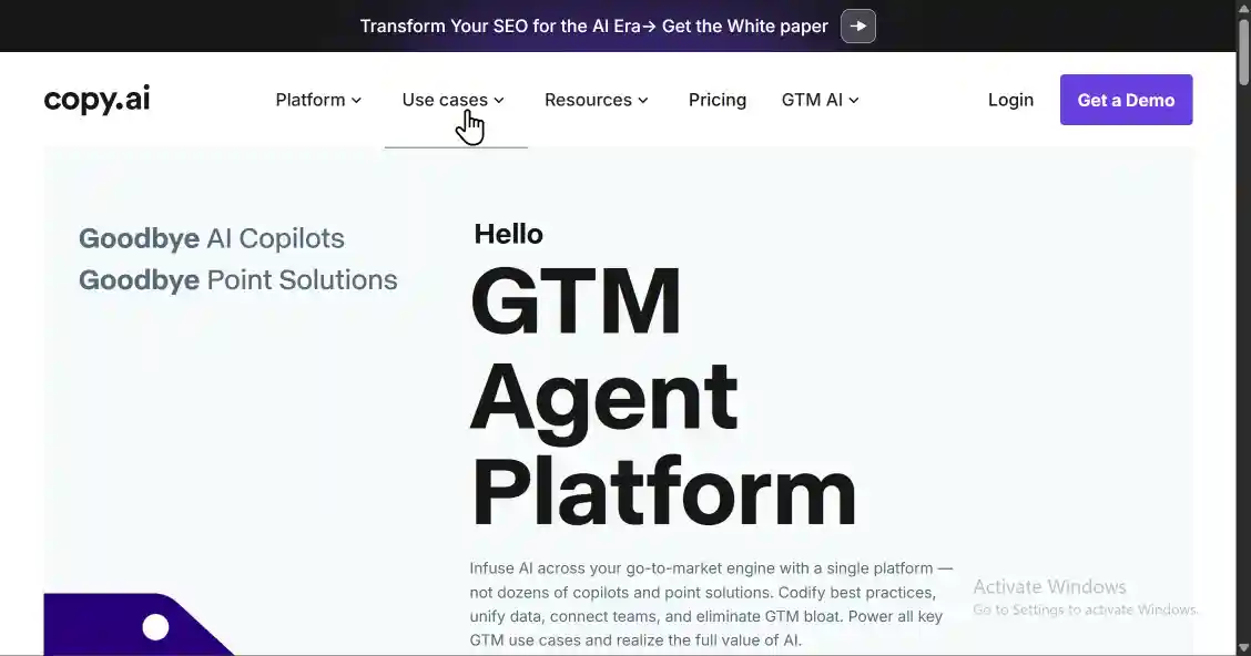 دليل أداة Copy.ai