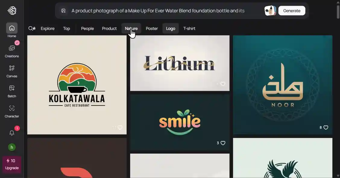 مثال على ملصق تايبوغرافي من Ideogram