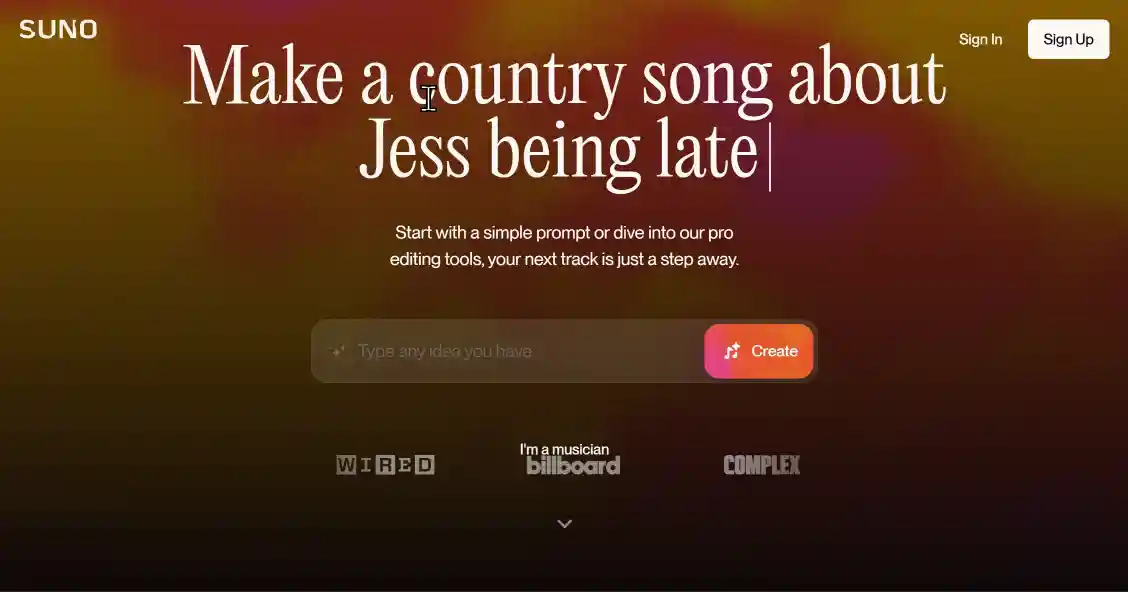 واجهة Suno AI مع إعدادات متقدمة